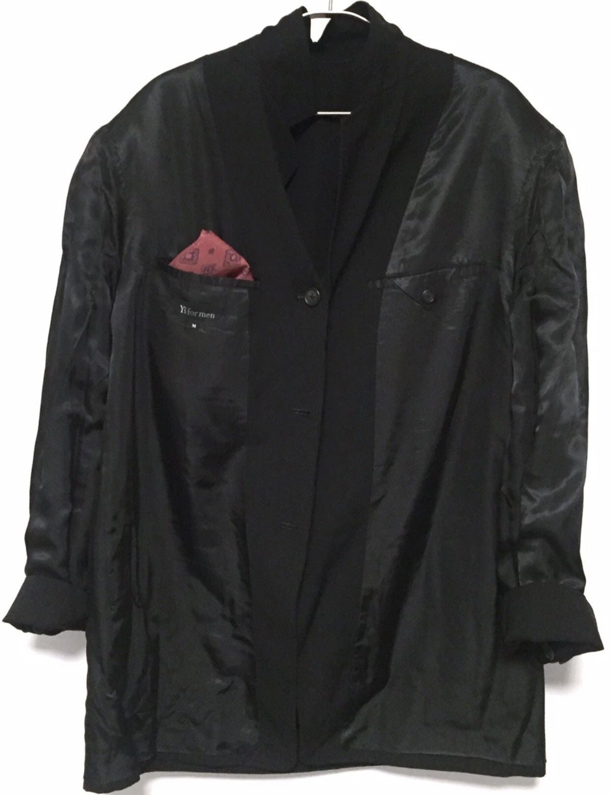 Yohji Yamamoto Y'S For Men Black Wool Coat - DMC