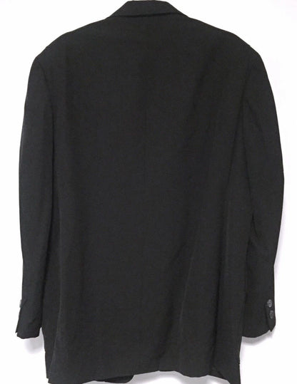 Yohji Yamamoto Y'S For Men Black Wool Coat - DMC