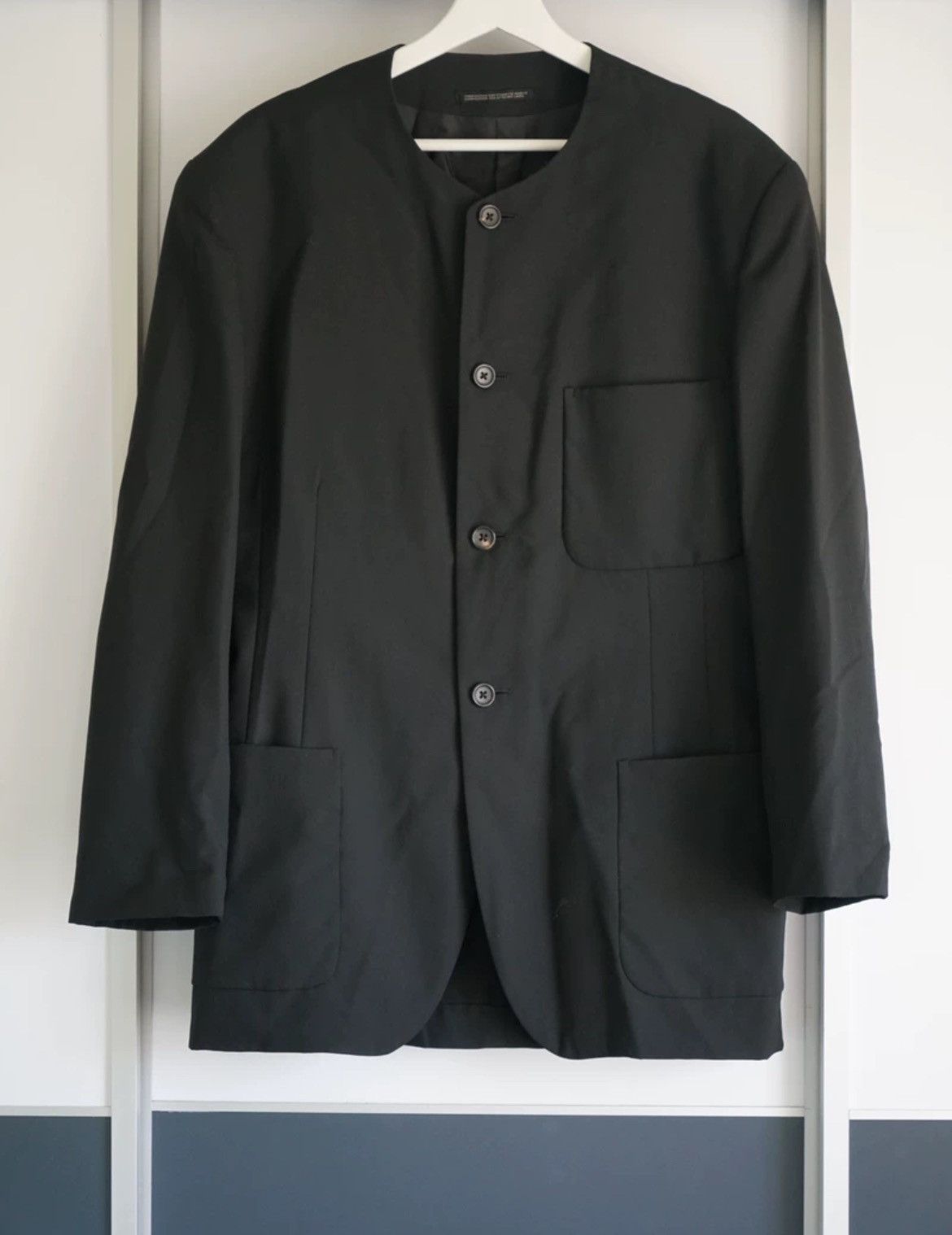 Yohji Yamamoto 95Ss Collarless Blazer - DMC