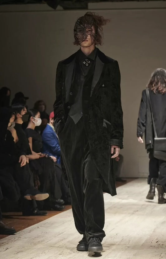 Yohji Yamamoto 22aw fashion show velvet suit coat