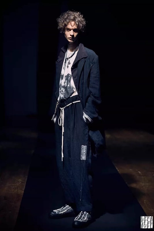 Yohji Yamamoto 21ss linen tassel deconstructive jacket