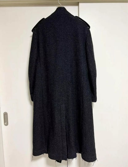 Yohji Yamamoto 21aw buttoned military collar coat