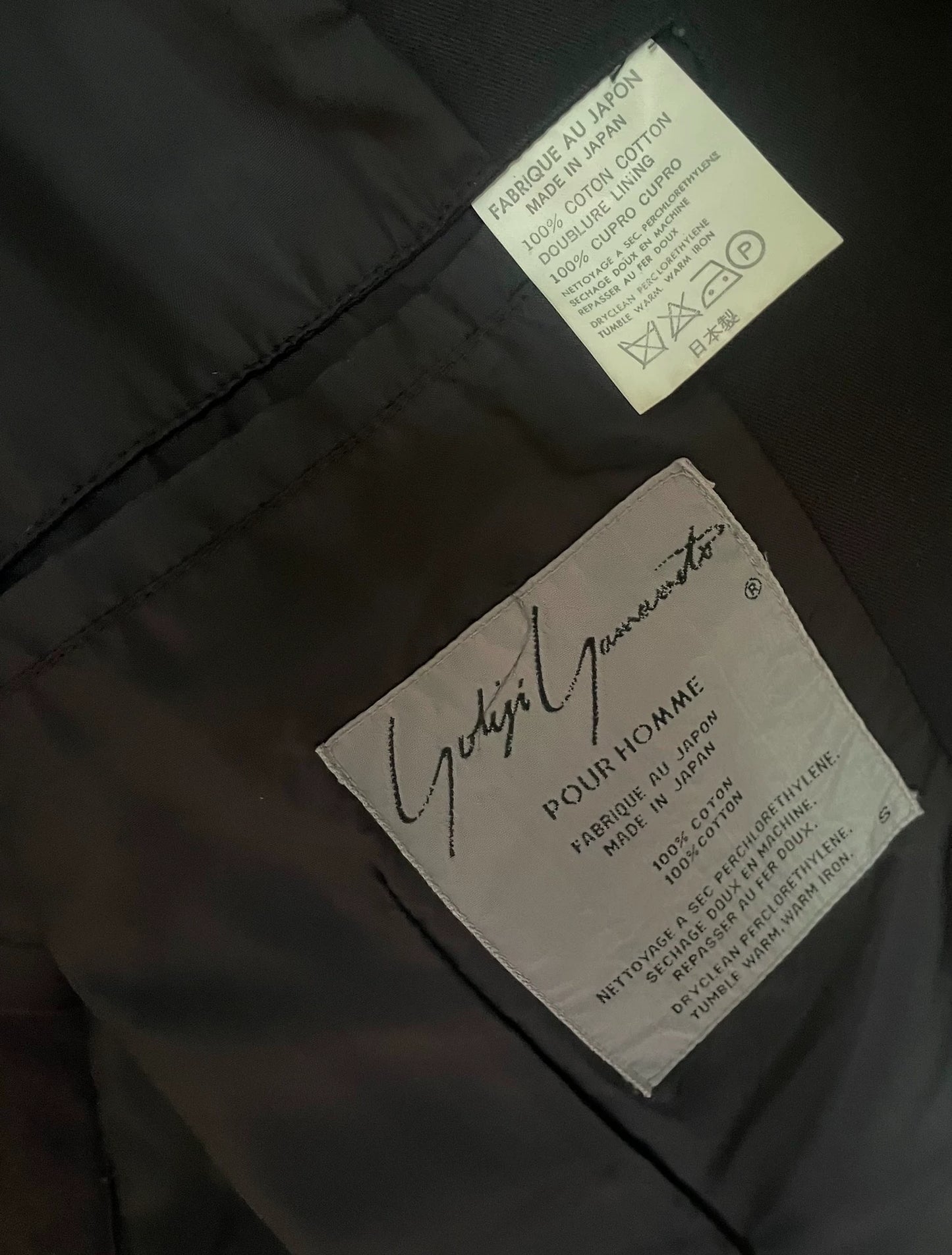 Yohji Yamamoto 90ss letter runway jacket