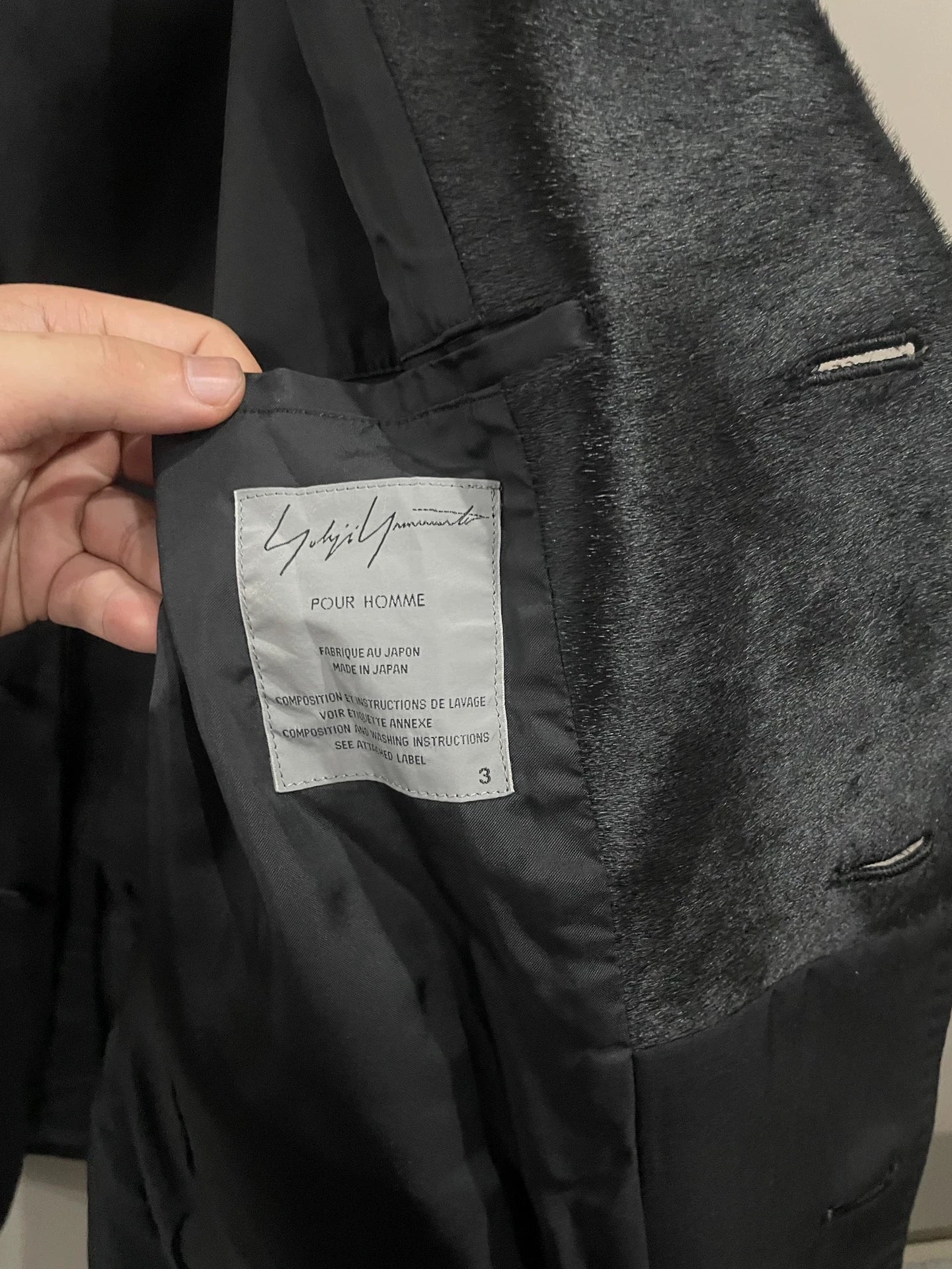 Yohji Yamamoto 02aw Wings fashion show suit jacket