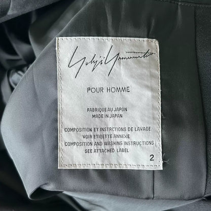 Yohji Yamamoto 02aw Leather Buckle Zipper Blazer