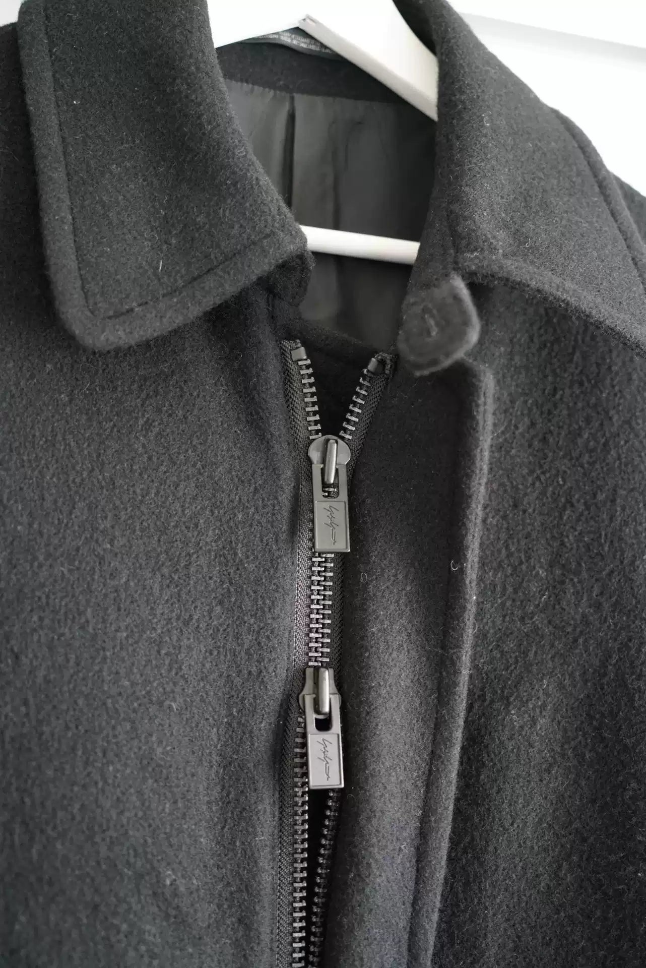 Yohji Yamamoto 20aw Zipper Drawstring Sheepney Coat