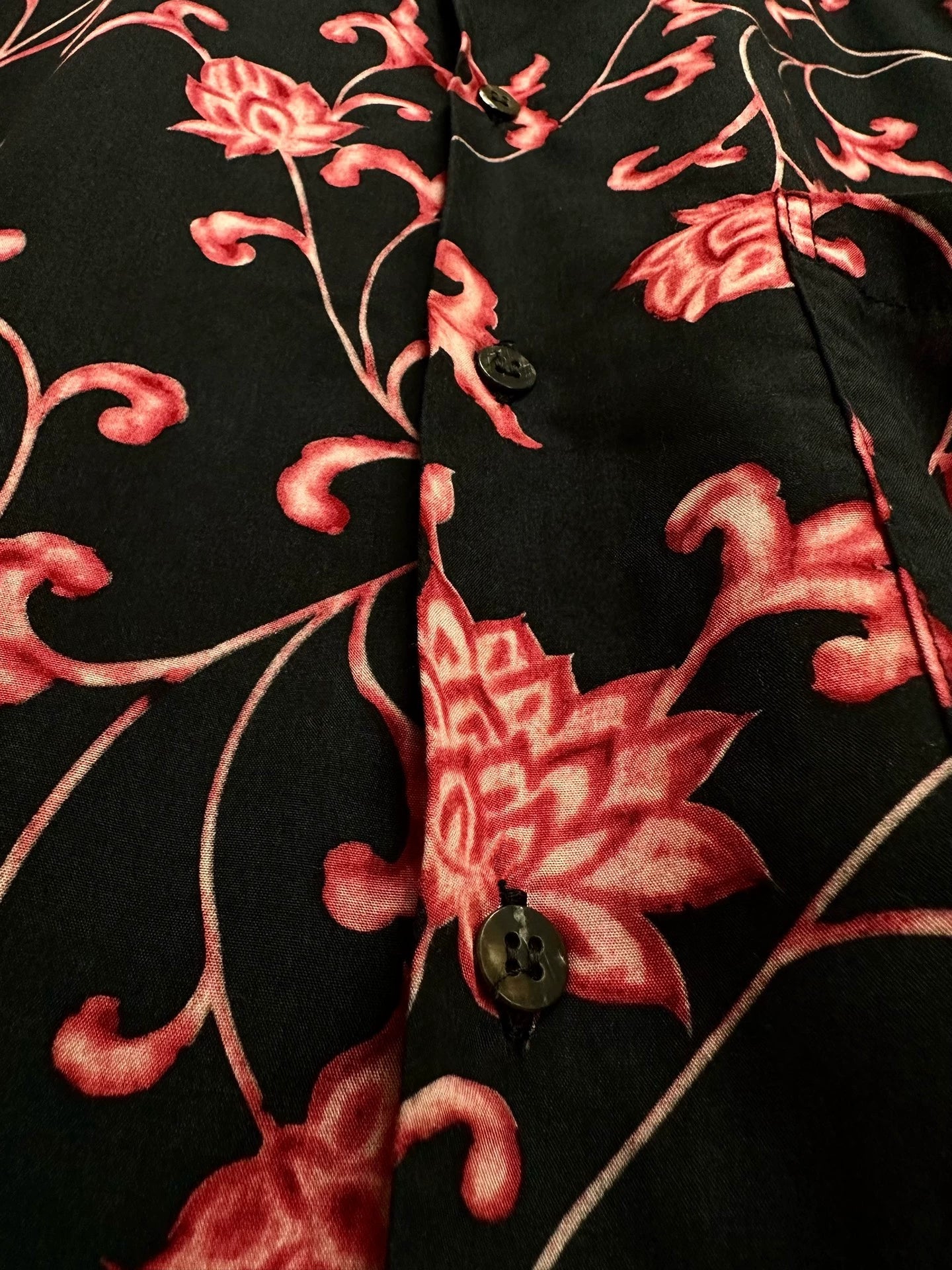 Yohji Yamamoto 01ss Kyoto dyed floral shirt