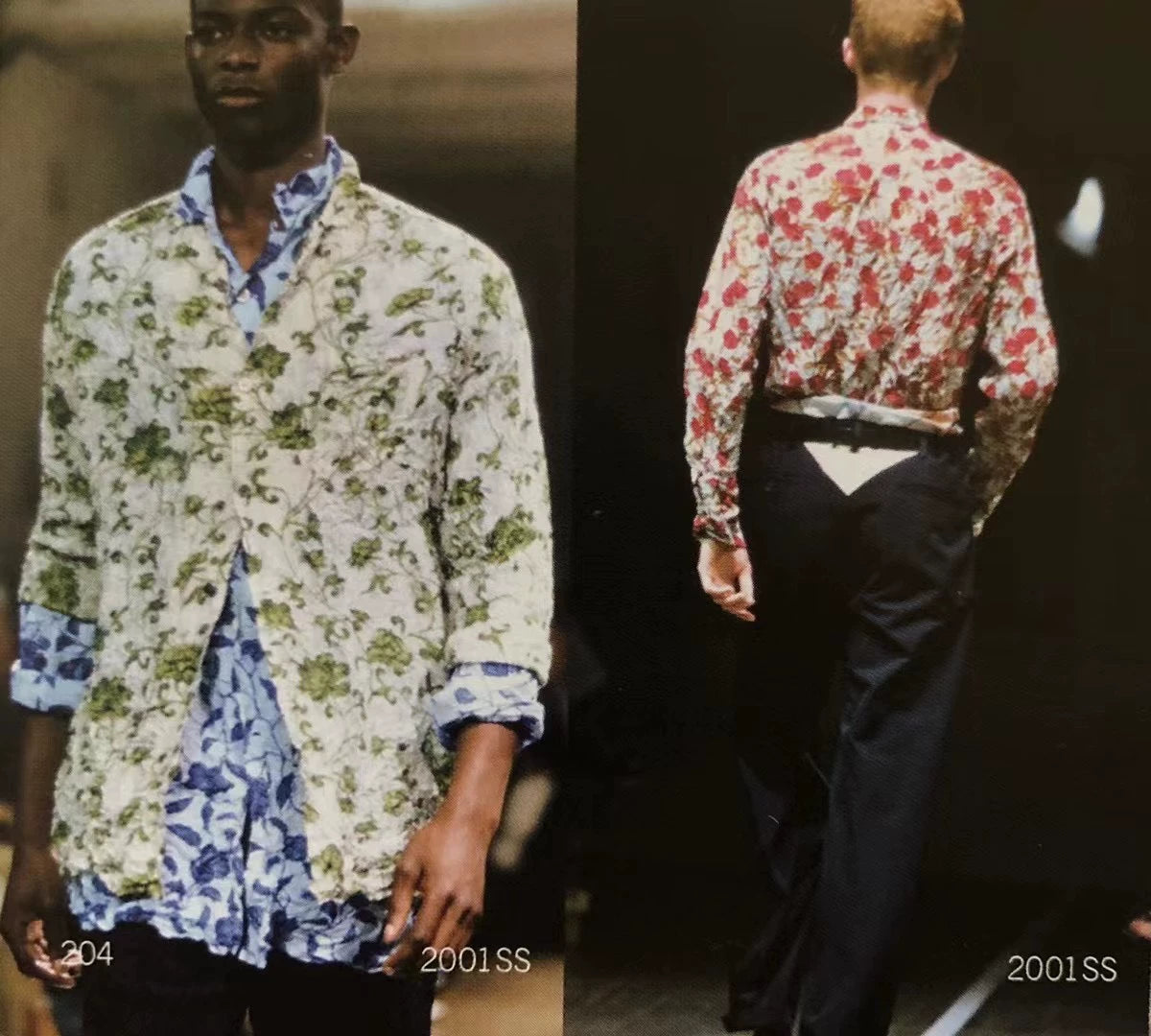 Yohji Yamamoto 01ss Kyoto dyed floral shirt