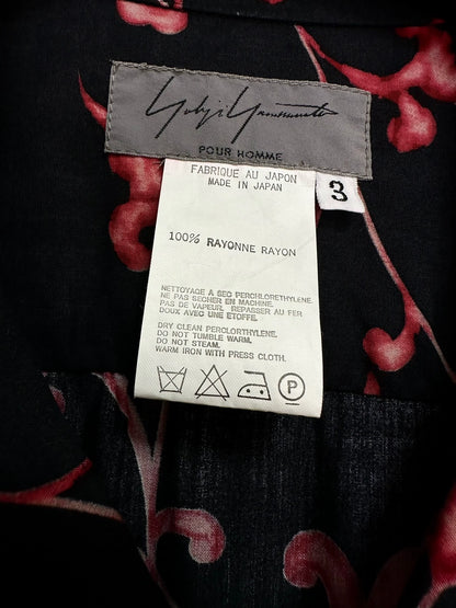 Yohji Yamamoto 01ss Kyoto dyed floral shirt