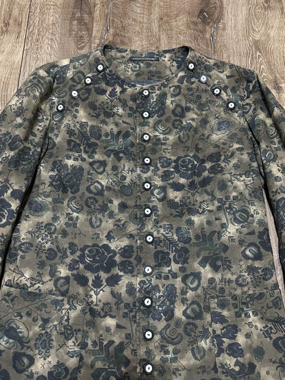 Yohji Yamamoto 15ss floral collarless jacket