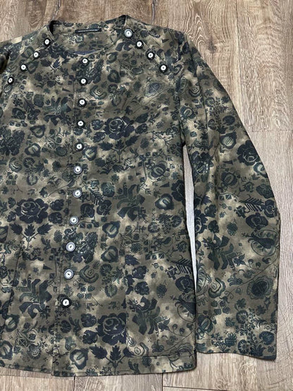 Yohji Yamamoto 15ss floral collarless jacket