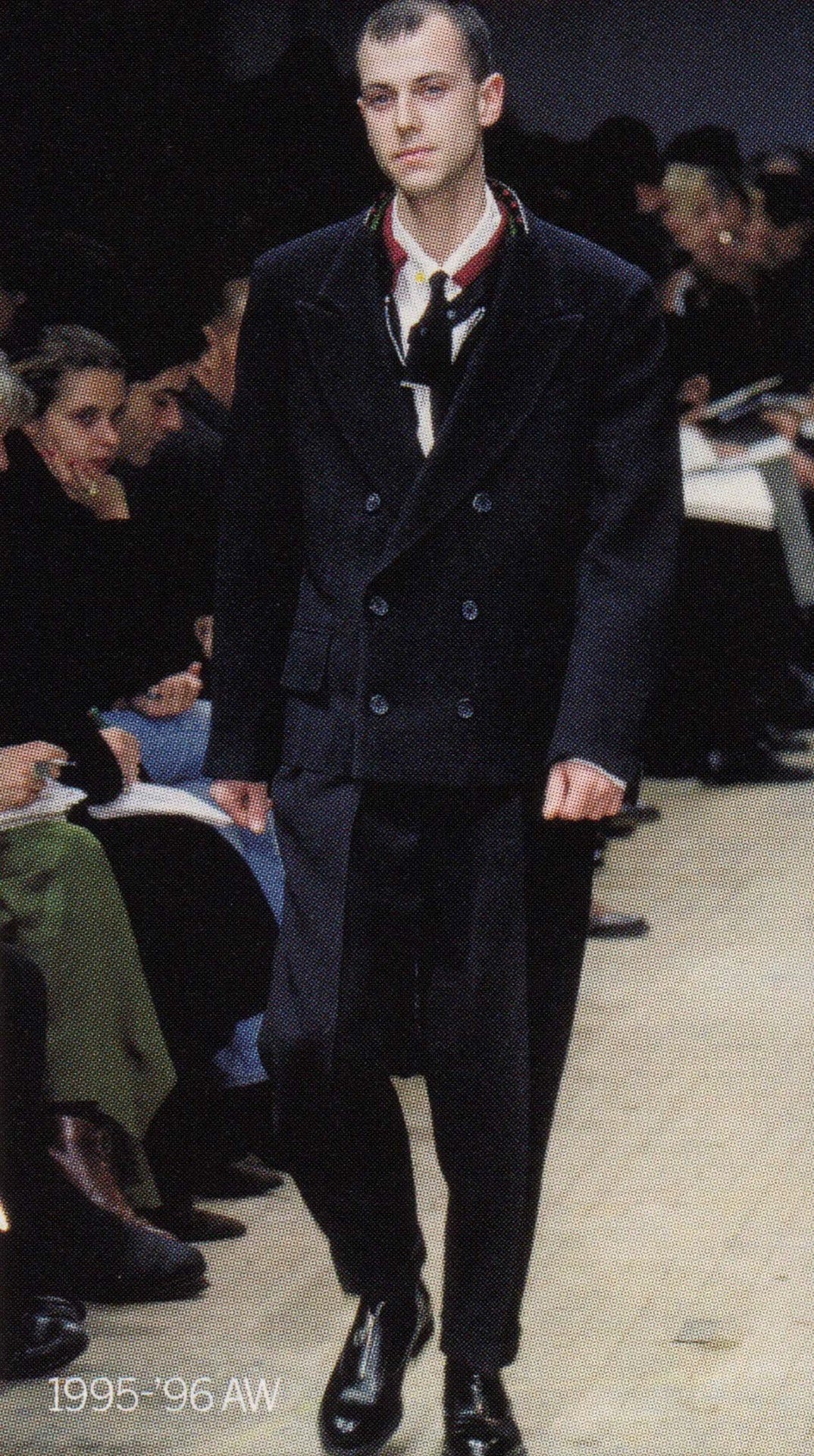 Yohji Yamamoto 1995aw Runway flower knit collar jacket