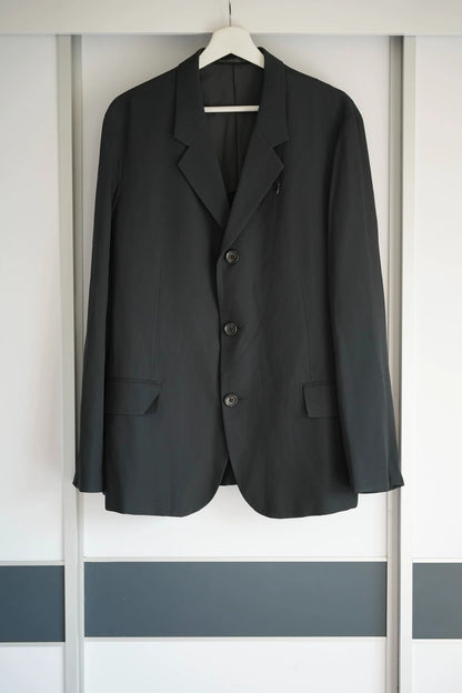 Yohji Yamamoto 99ss curved zipper suit jacket