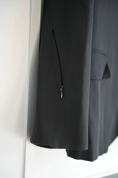 Yohji Yamamoto 99ss curved zipper suit jacket