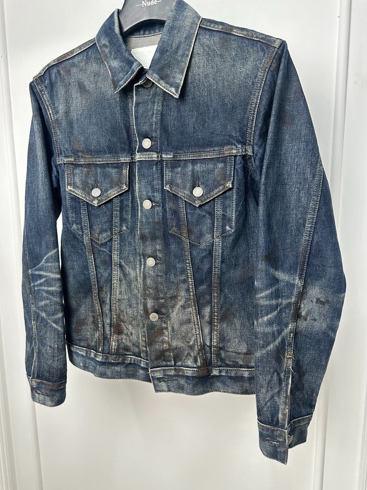 Yohji Yamamoto Ys for man mud washed denim jacket - DMC