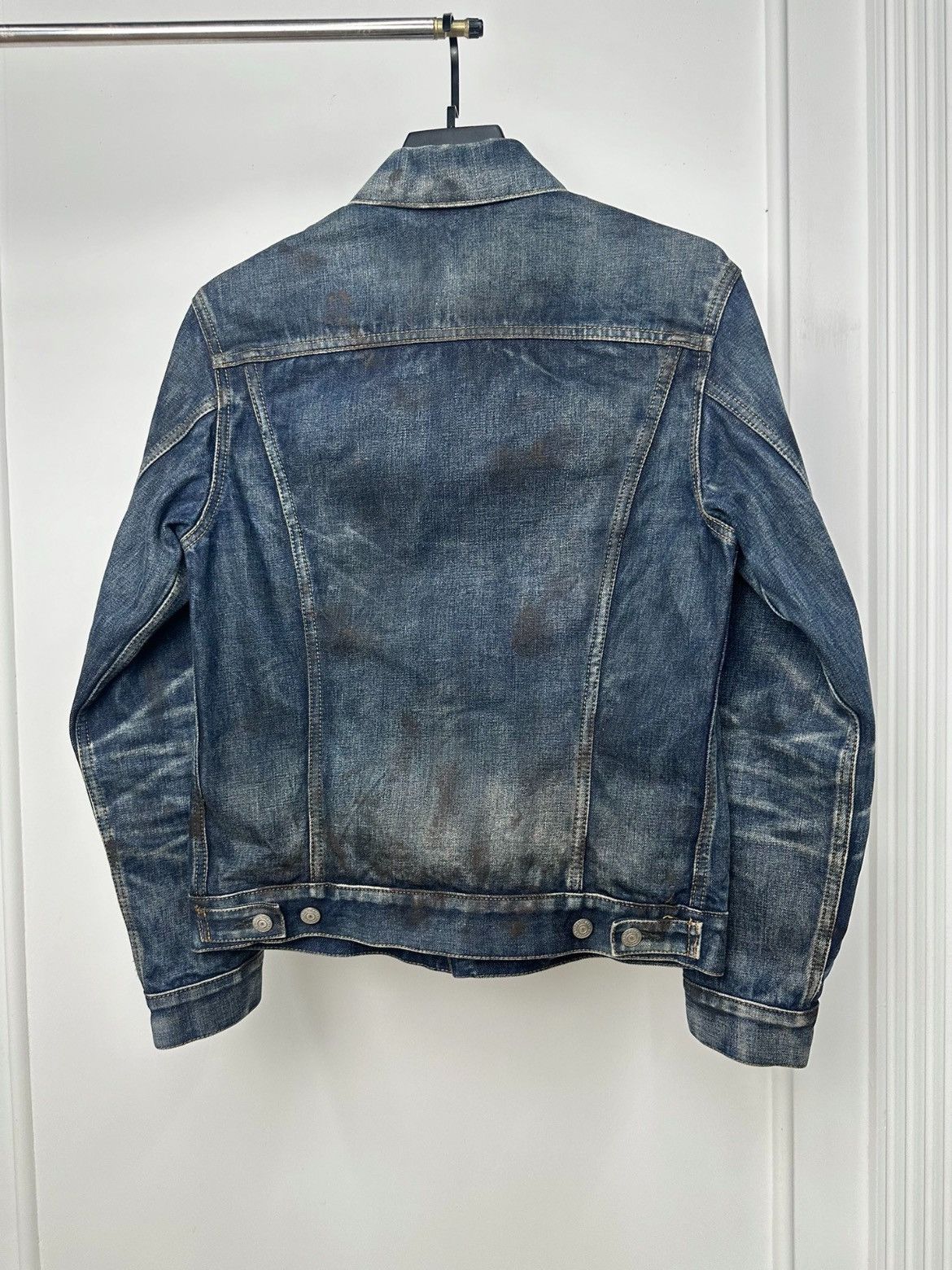 Yohji Yamamoto Ys for man mud washed denim jacket - DMC