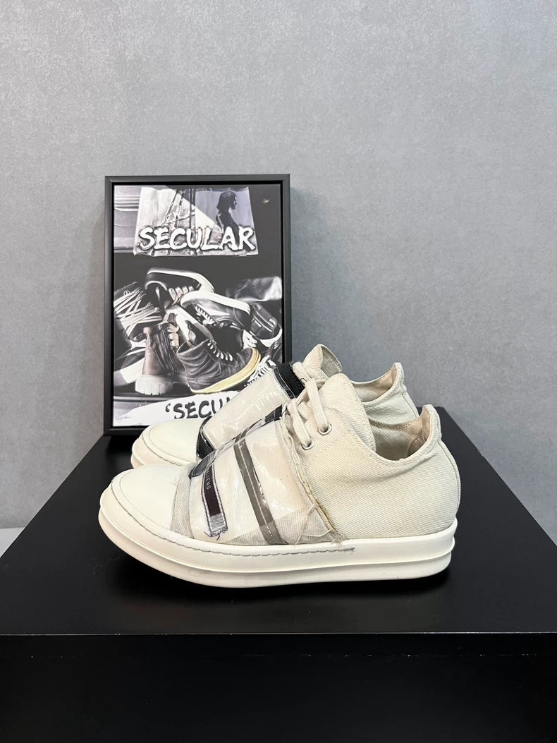 Rick Owens Low Top Canvas Sneakers-yf