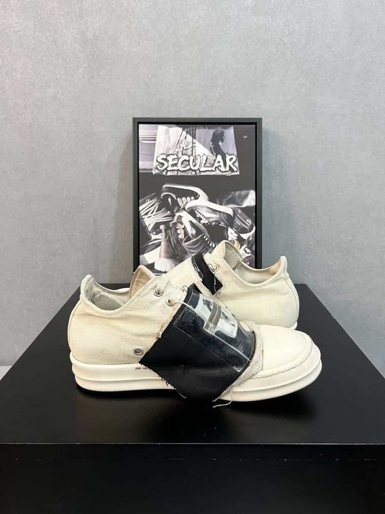 Rick Owens Low Top Canvas Sneakers-yf