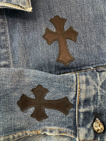 Chrome Hearts x Levi's Black Denim Jacket-yf