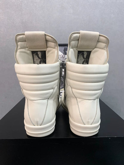 Rick Owens Geobasket Sneakers in Milk Color-yf