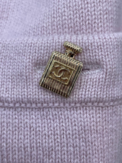 Chanel Pink Knit Cashmere Cami Top