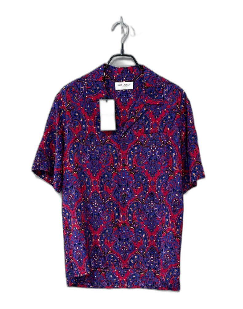 Silk Short Sleeve Shirt by Saint Laurent Paris