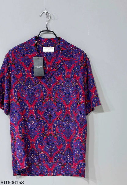 Silk Short Sleeve Shirt by Saint Laurent Paris