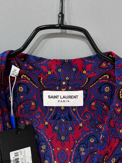 Silk Short Sleeve Shirt by Saint Laurent Paris