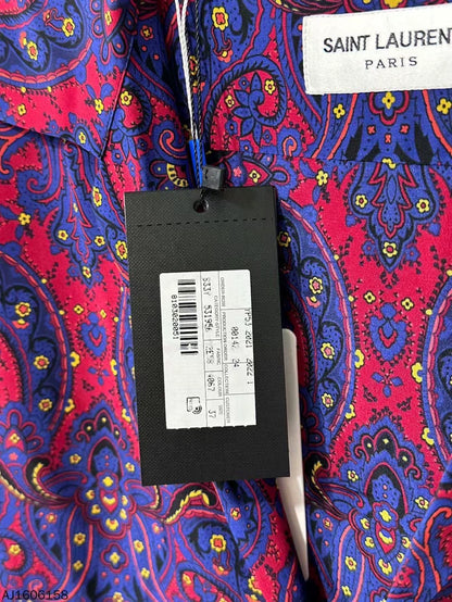 Silk Short Sleeve Shirt by Saint Laurent Paris