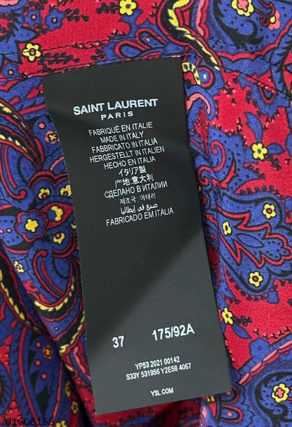Silk Short Sleeve Shirt by Saint Laurent Paris