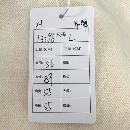 Gucci Beige Logo Embroidered Knit Sweater