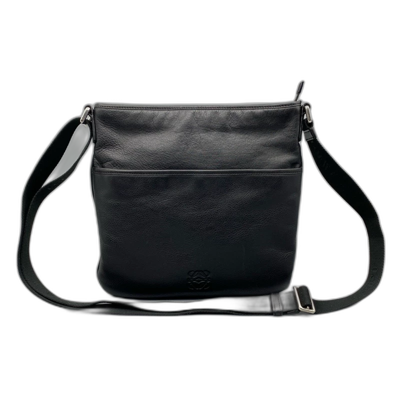 Loewe Black Leather Shoulder Bag