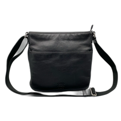 Loewe Black Leather Shoulder Bag