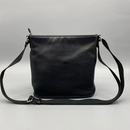 Loewe Black Leather Shoulder Bag
