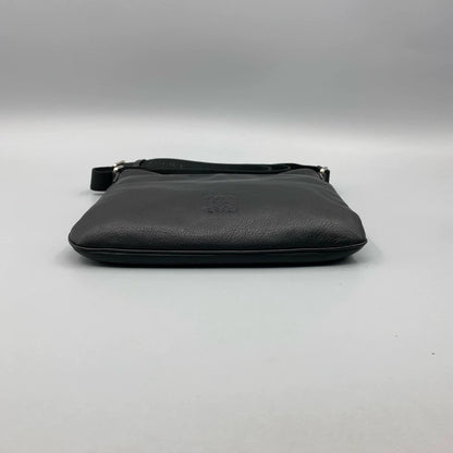 Loewe Black Leather Shoulder Bag