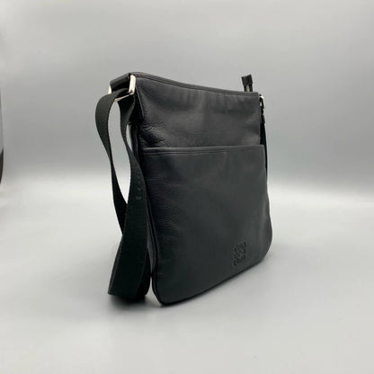 Loewe Black Leather Shoulder Bag