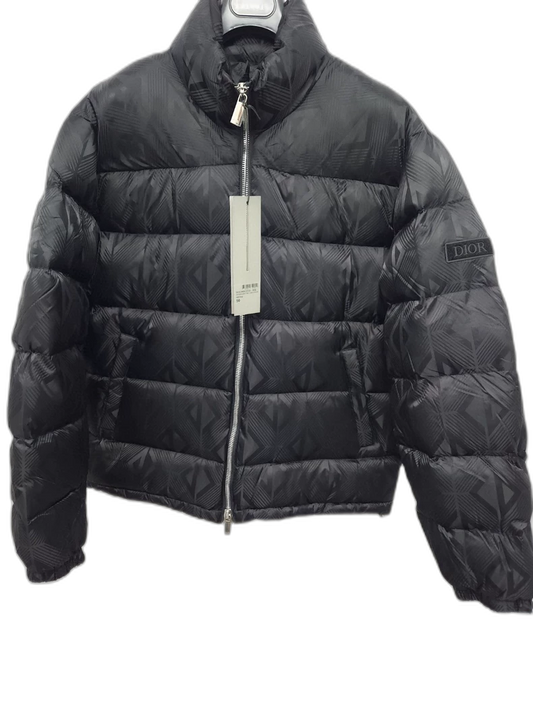 Classic Dior Diamond Pattern Puffer Jacket