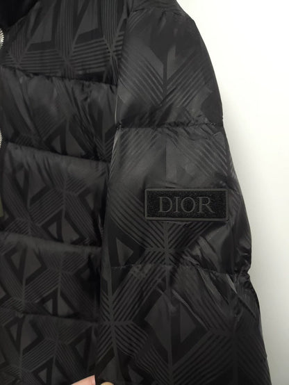 Classic Dior Diamond Pattern Puffer Jacket