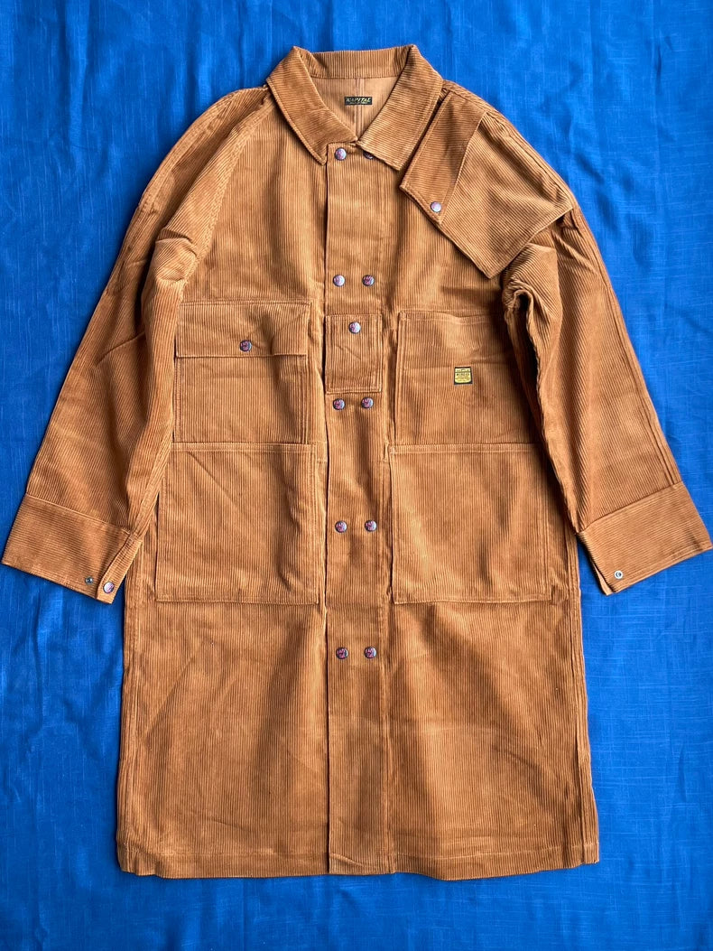 KAPITAL Corduroy Coat with Pockets