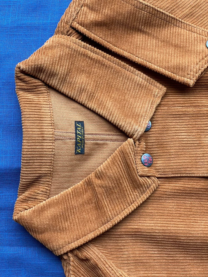 KAPITAL Corduroy Coat with Pockets