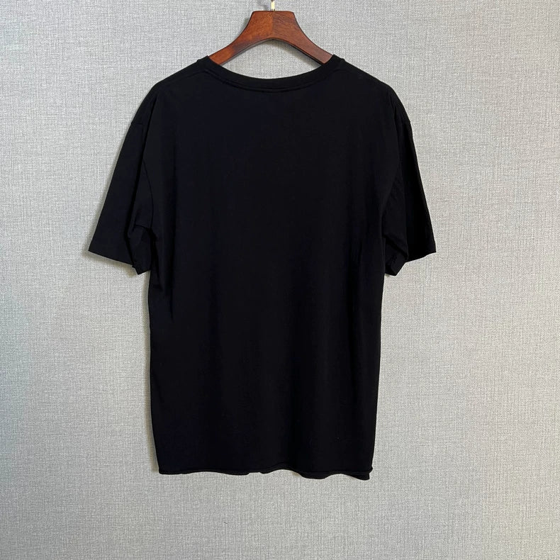 Saint Laurent Black Logo Short Sleeve T-Shirt