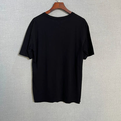 Saint Laurent Black Logo Short Sleeve T-Shirt
