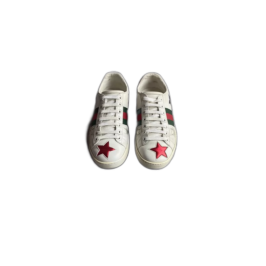 Gucci Retro Star Sneakers in Red and Green-zp