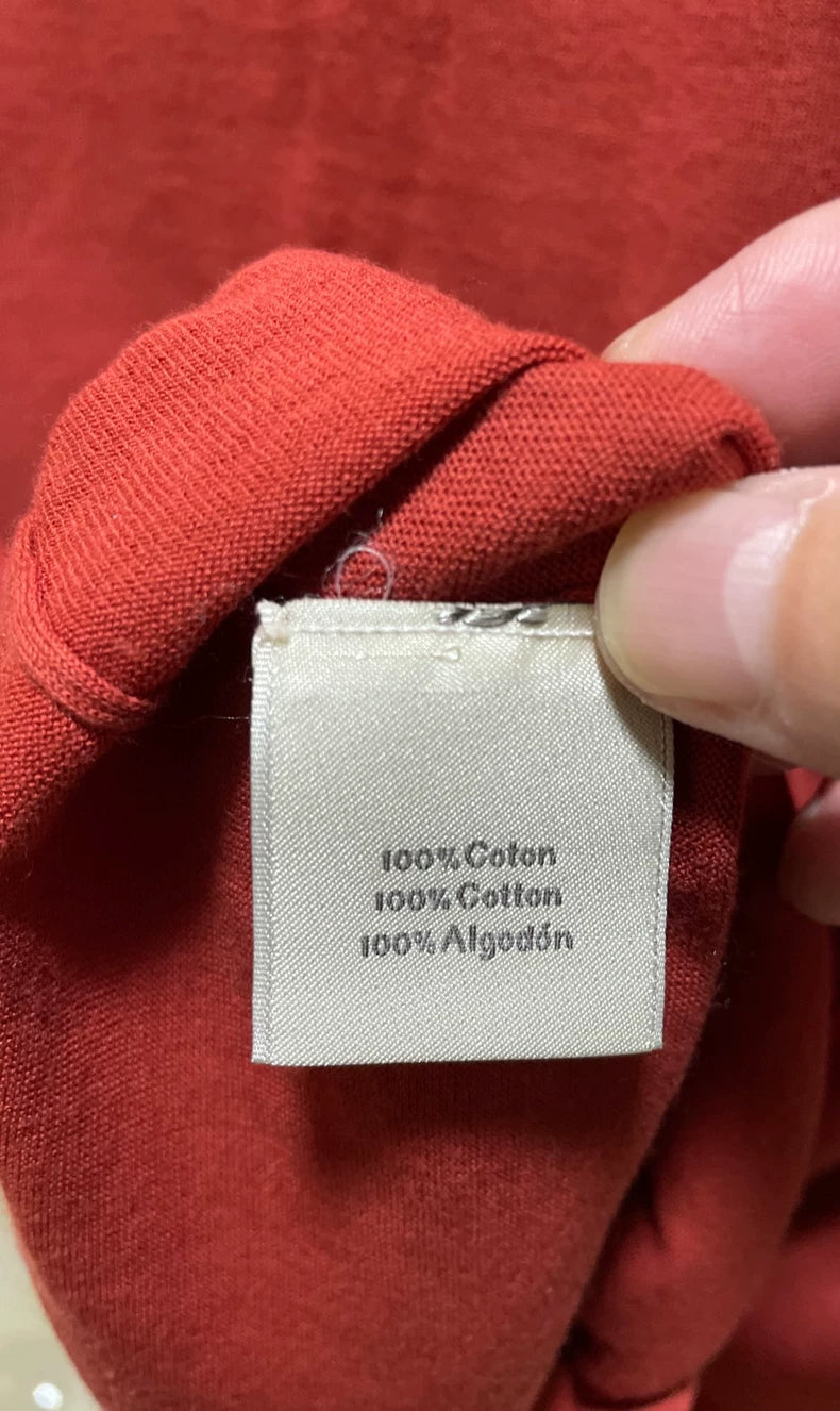 Hermes Red Knit Polo Shirt