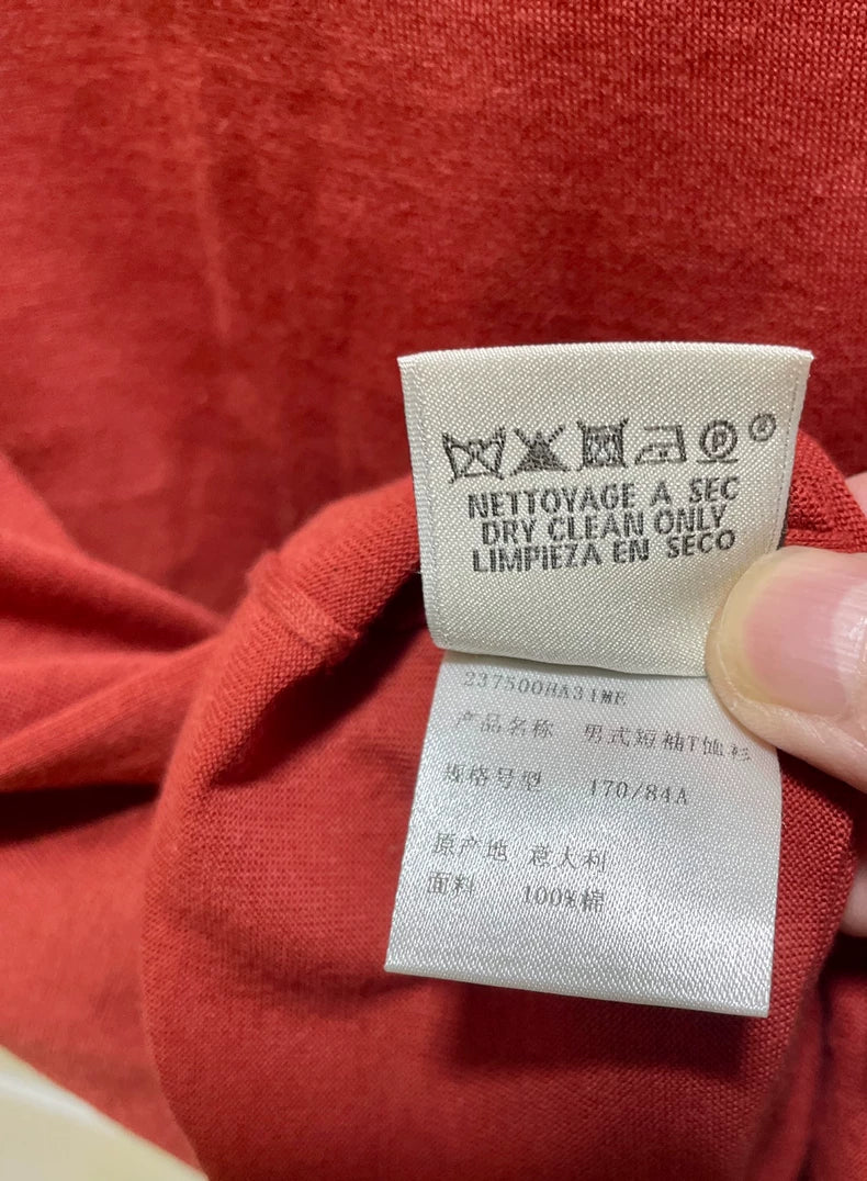 Hermes Red Knit Polo Shirt