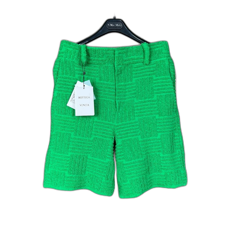 Bottega Veneta Green Embroidered Shorts