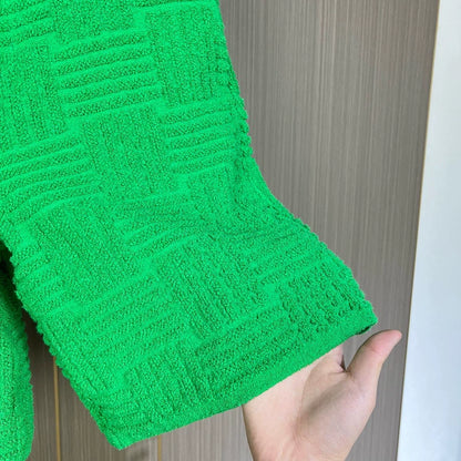 Bottega Veneta Green Embroidered Shorts