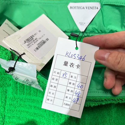 Bottega Veneta Green Embroidered Shorts