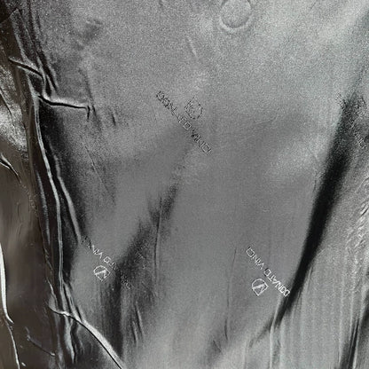 Vintage Black Double-Breasted Wool Suit Jacket