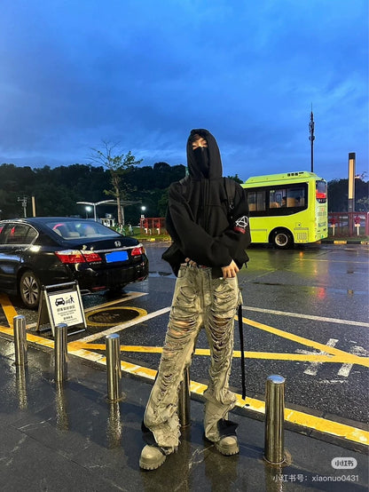 Rick Owens Distressed Washed Denim Jeans